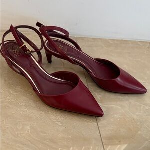Vince Camuto Burgundy Strappy Heels